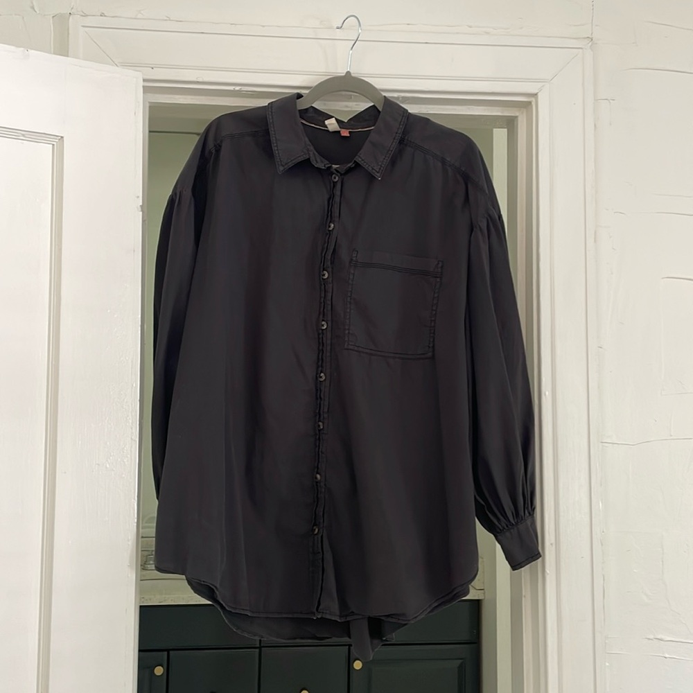 Pilcro Oversized Poplin Button Down Shirt - Anthropologie